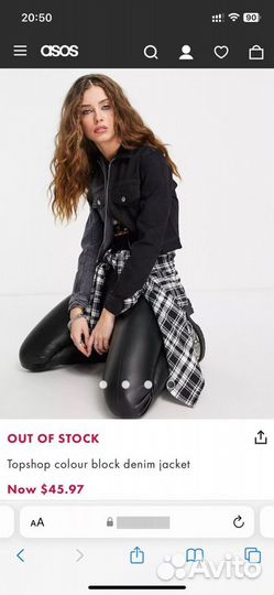 Новые джинсовка, рубашка topshop