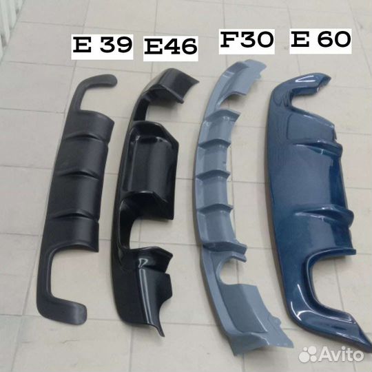 Диффузор заднего бампера на бмв е39 е46 е60