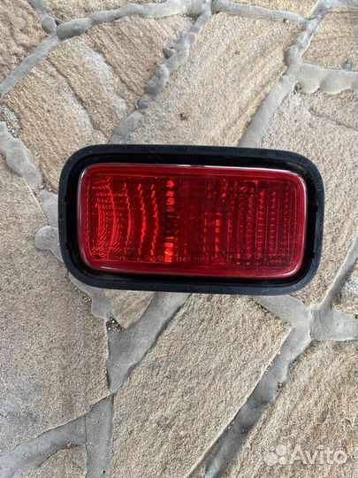 Катафот в задний бампер lancer 9 седан с рамкой