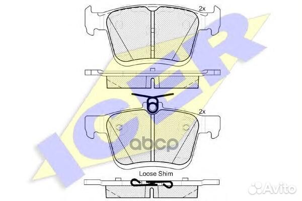 182099 колодки дисковые задние \ Audi A3, VW G