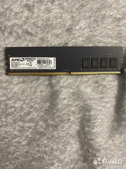 Оперативная память ddr4 2x8gb 2400 AMD memory