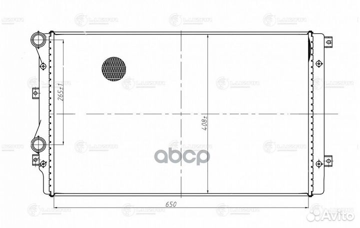 Радиатор охл. для а/м VW Jetta (11) LRC18L3 luzar