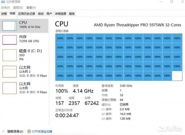 Процессор AMD Ryzen Threadripper PRO 5975WX