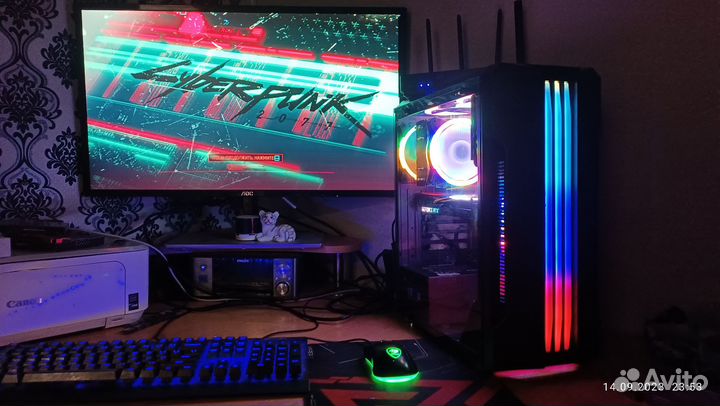 Игровой пк Rtx 3060ti+10400f+16 Гб+nvme