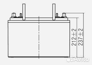 Аккумулятор лодочный WBR Marine MBC 12-115-2