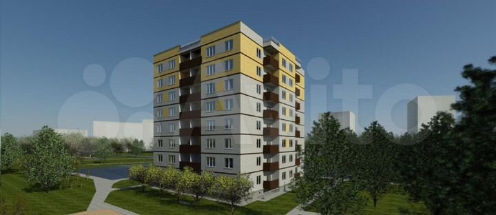 1-к. квартира, 36,1 м², 8/9 эт.