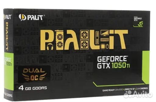 Видеокарта Palit GeForce GTX 1050 Ti dual O