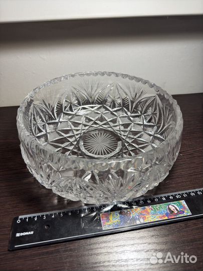 Салатник хрустальный СССР большой