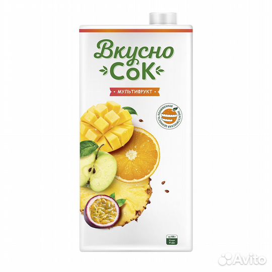 Сокосодержащий напиток тм Вкусносок, 1 л