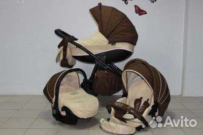 Коляска Tutis Элегантный Беж 3в1