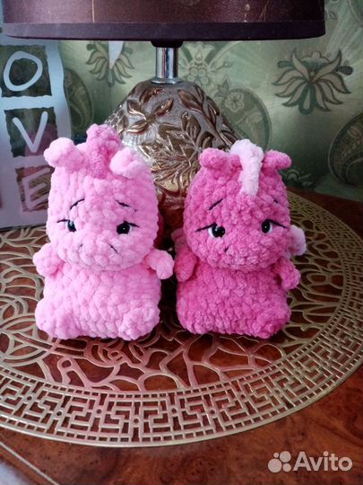 Вязаный дракоша ручная работа