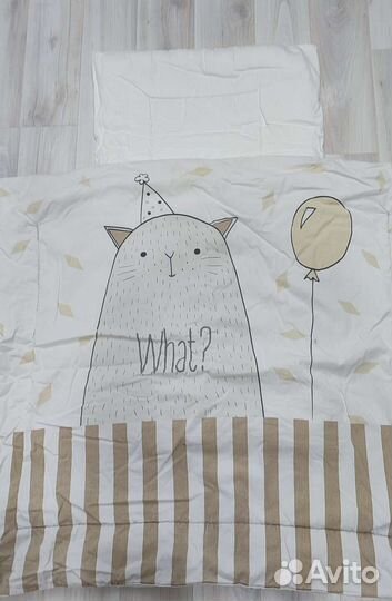 Комплект в коляску подушка матрас одеяло