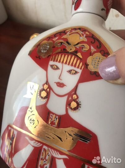 Посуда СССР фарфор лфз ваза чайница штоф