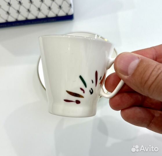 Чашка с блюдцем кофейная Форма: Черный кофе лфз