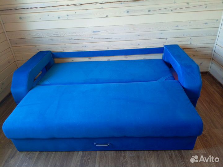Диван Манчестер велюр синий