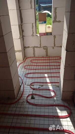 Монтаж водяного теплого пола