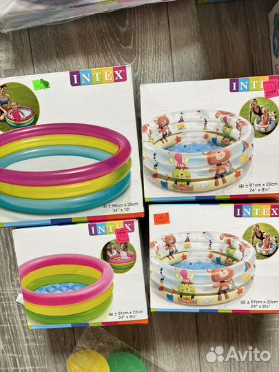 Детский надувной бассейн intex