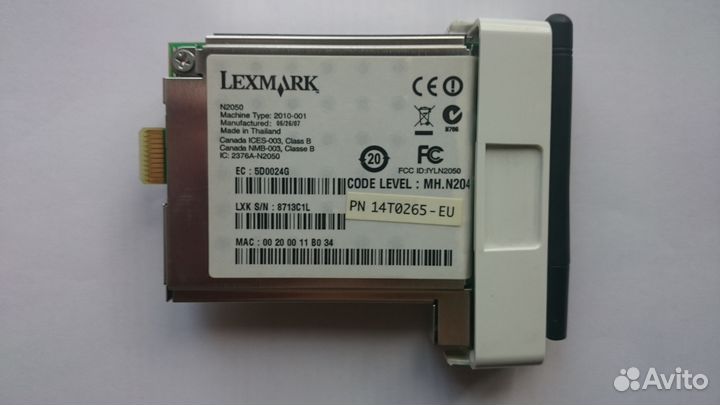 Wi - Fi Lexmark N2050, от мфу Lexmark 4550