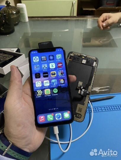 Дисплей iPhone Xr в корпусе iPhone 13 pro / 14 pro