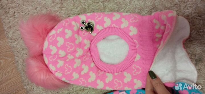 Шапка шлем для девочки зимняя