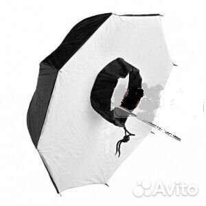 Зонт-софтбокс US-101K купол серебро на отражение