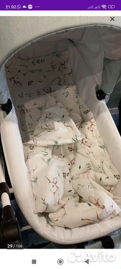Комплект в коляску подушка матрас одеяло