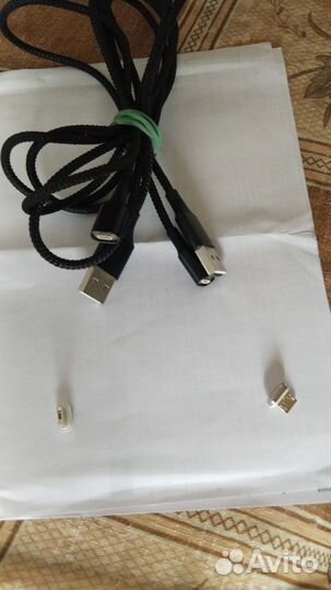 Кабель магнитный зарядки microUSB