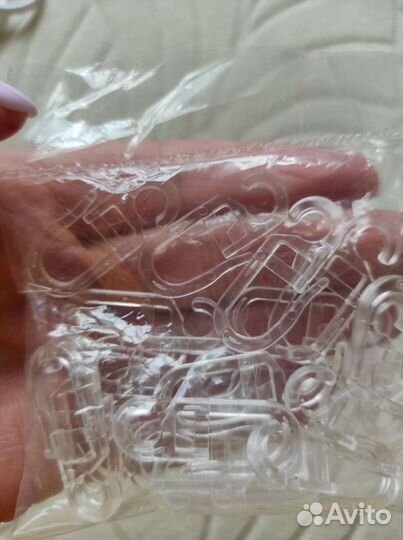 Кольца и крючки для карниза металл