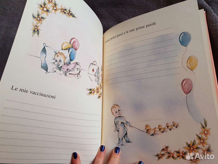 Фотоальбом для первого года малыша на итал. языке
