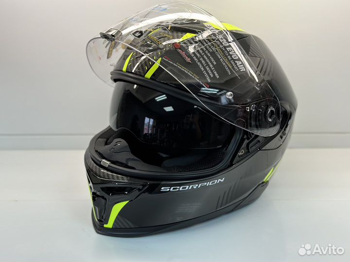 Мотошлем Scorpion EXO 520 EVO AIR laten, зеленый