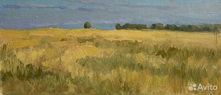 Картина маслом пейзаж этюд