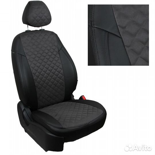 Kia K5 Чехлы Автопилот Ромб алькантара