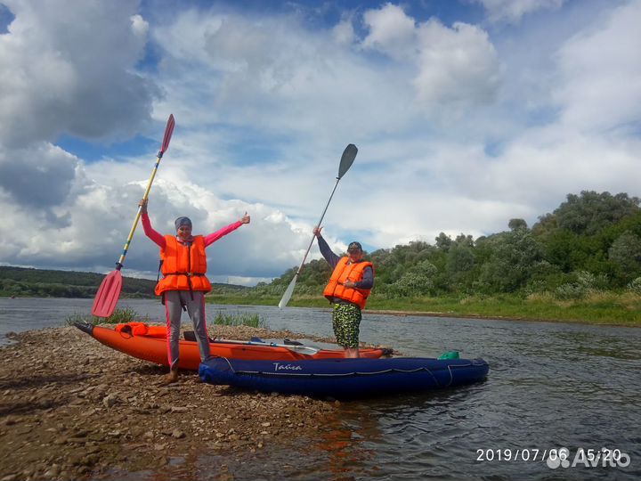 Сплав на байдарках по Оке и Вашане, на 1 или 2 дня
