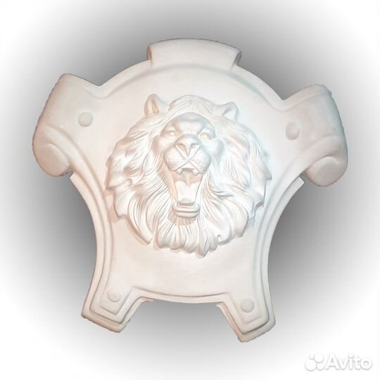 Лев. Элемент декора. Картуш