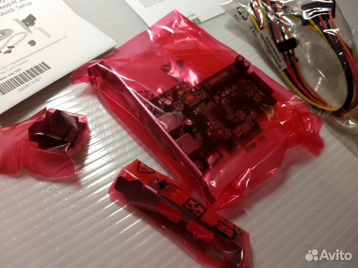 Контроллер PCI Express x1 to USB 3.0 HP