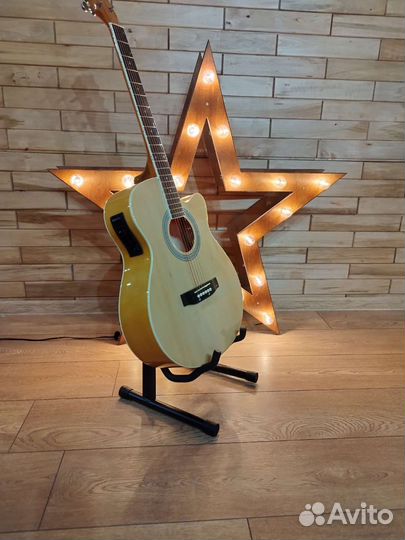Гитара электроакустика новая