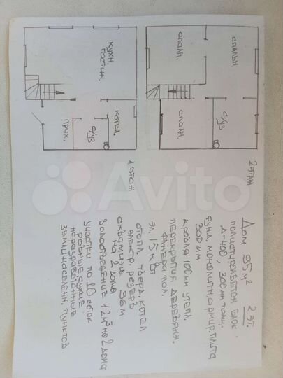 Дом 85 м² на участке 10 сот.