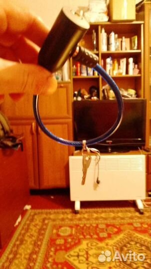 Гибкий замок для велосипеда с ключами