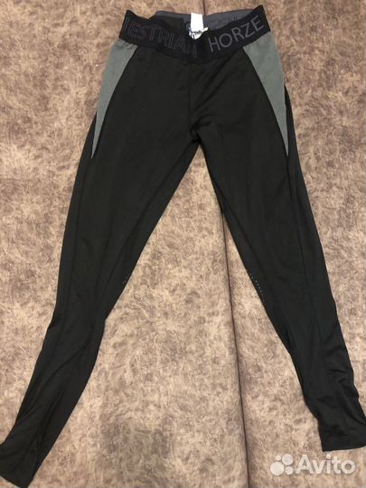 Бриджи для верховой езды с силиконовой леей