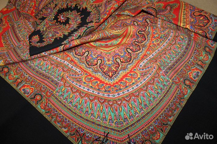 Павловопосадская шаль (платок) Волшебный узор - 18