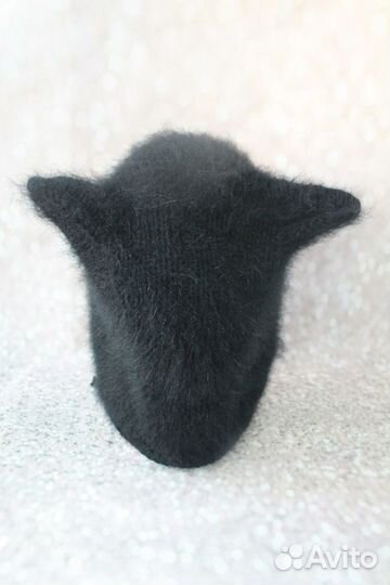 Коточепчик женский вязаный пушистый