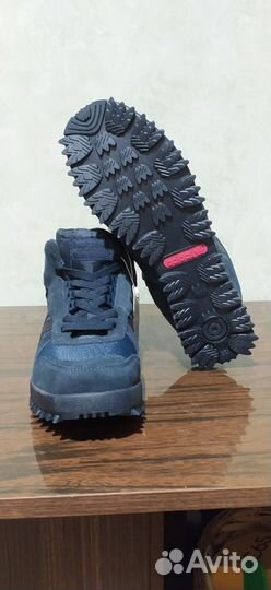 Замшевые кроссовки Adidas зимние высокие с мехом