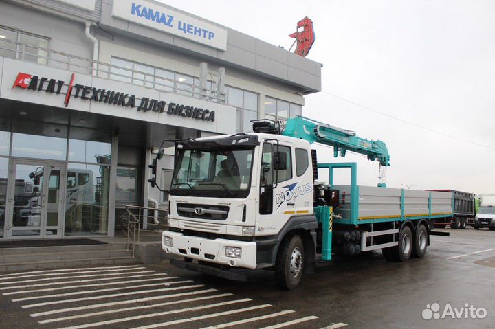 Бортовой грузовик Daewoo Novus CL8CF с КМУ HKTC, 2024