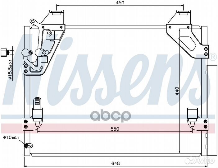 Радиатор кондиционера toyota HI-LUX 05- 94008