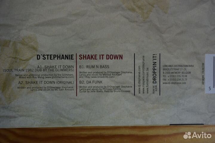 LP - D'stephanie – Shake It Down