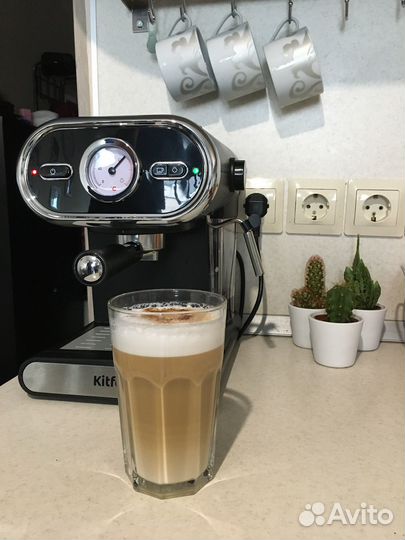 Кофеварка рожковая kitfort