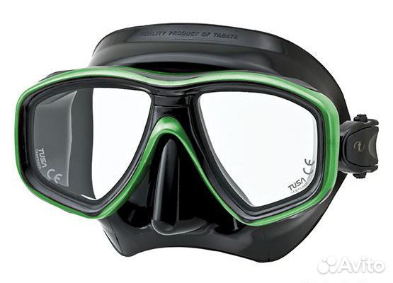 Маска для снорклинга с двумя линзами Ceos Black