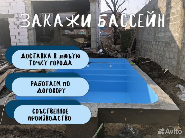 Бассейн на дачу 3х7
