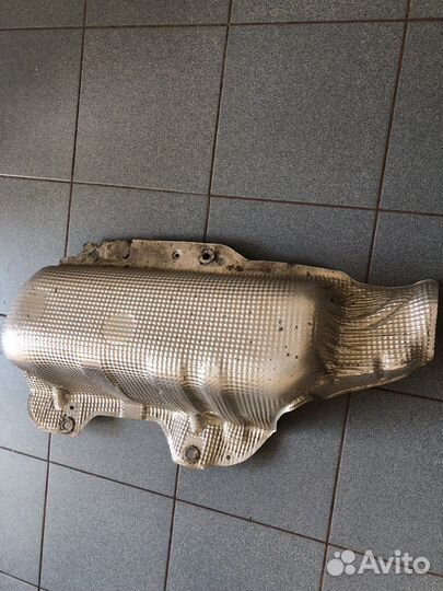 Экран глушителя термозащита Skoda Fabia 2007-2015