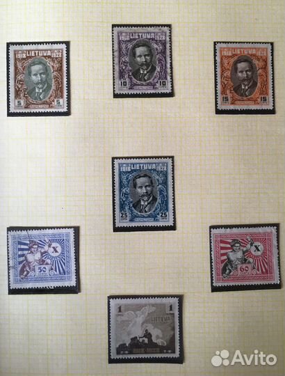Марки Литвы (1918-1940). часть 1